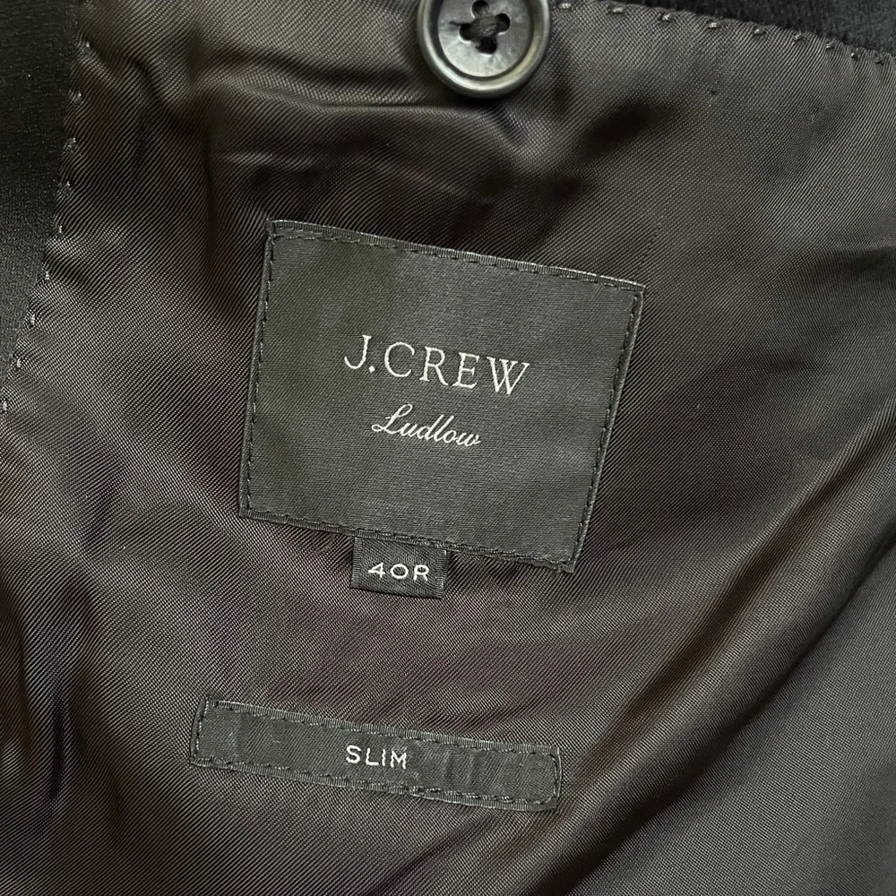 J. Crew Ludlow Satin Shawl Collar Velvet Blazer Black blue wedding formal suit